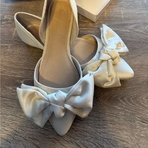 SEYCHELLES TAKE MY HAND D'ORSAY FLATS - IVORY - 7.5